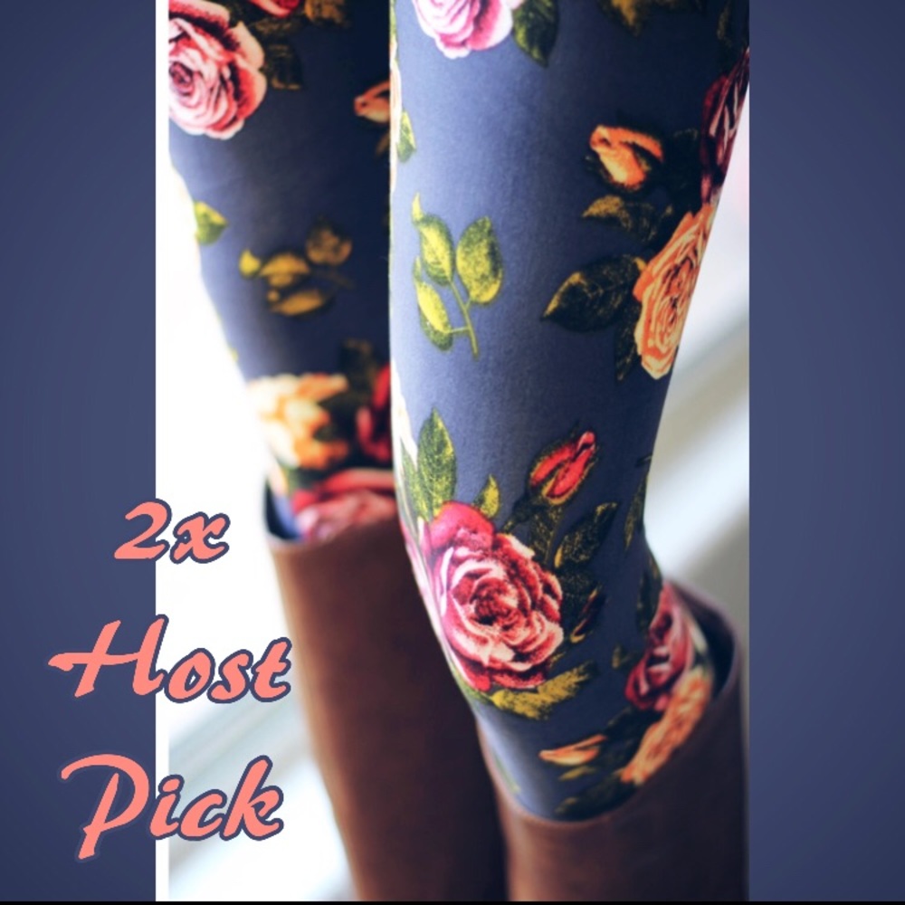 2X HP🍃2 LEFT!🍃floral leggings!